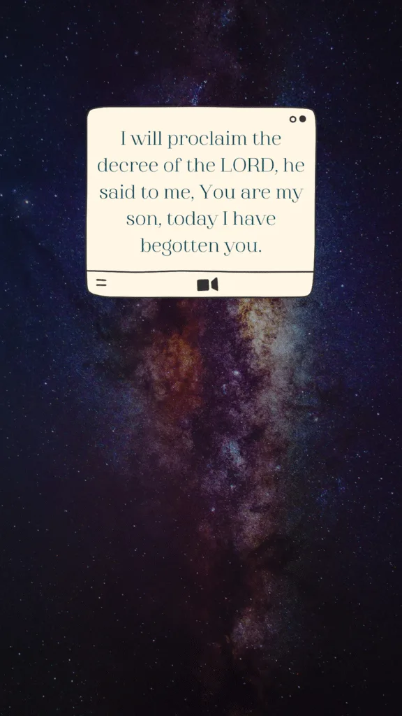 Phone Wallpaper Download You are my son, today I have begotten you sky night galaxy stars constellations blue Psalms 2 clouds grey evening lights twinkle